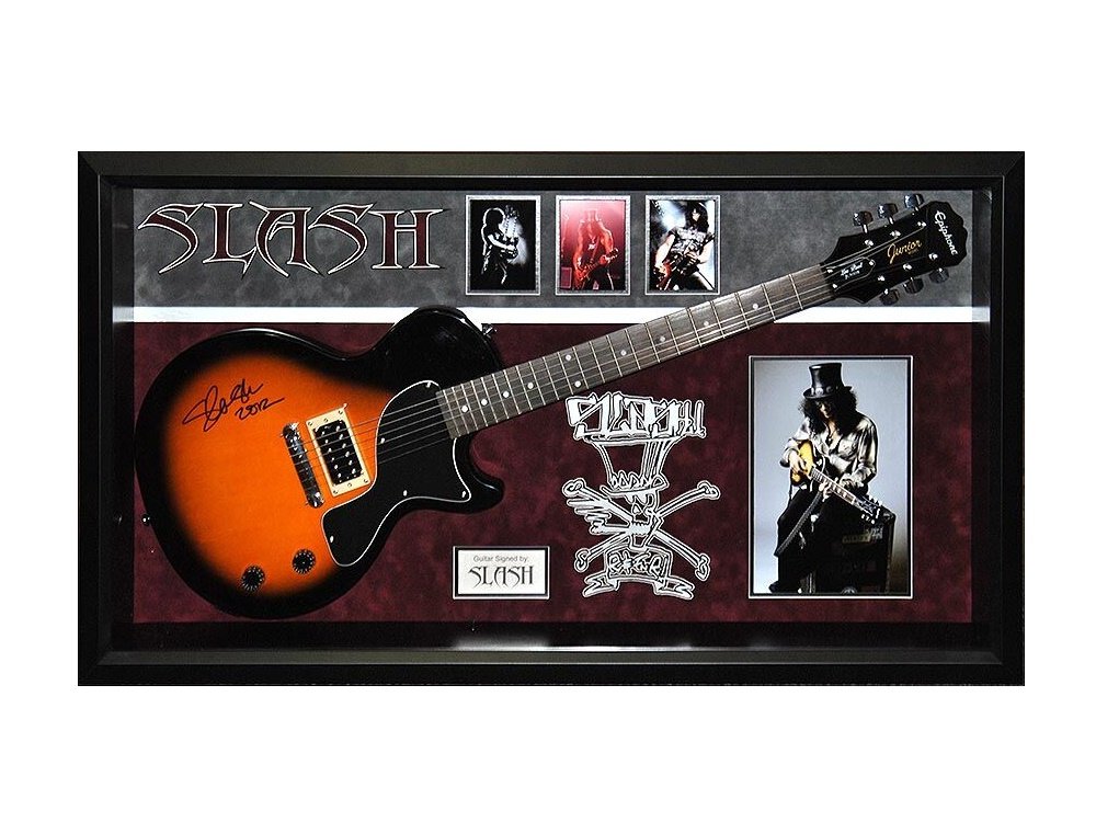 Slash Signed Guitar Custom Framed