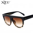 XIU Oversized Flat Sunglasses Women Fashion Lunette De Soleil Vintage Men Brand Designer Sunglasses 