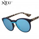 XIU Round Women Sunglasses Big Frame Fashion Glasses Brand Designer Retro Sunglass Woman Summer Ocul