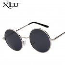 XIU Steampunk Polarized Sunglasses Men Women Retro Brand Designer Small Round Alloy Frame Summer Sty