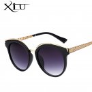 Round Oval Sunglasses Women Retro Vintage Sun glasses Men Pink Mirror Brand Designer  Metal Temple T