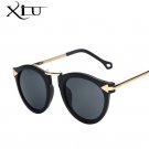 XIU Round Circle Women Sunglasses Fashion Brand Designer Sun glasses for Woman Vintage Oculos Retro 