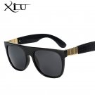 XIU Flat Top Sunglasses Men Polarized Sunglasses Women Retro Vintage Brand Designer Mens Sun glasses