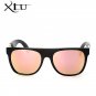 XIU Flat Top Sunglasses Men Polarized Sunglasses Women Retro Vintage Brand Designer Mens Sun glasses