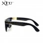 XIU Flat Top Sunglasses Men Polarized Sunglasses Women Retro Vintage Brand Designer Mens Sun glasses