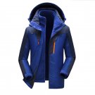 4XL  Jacket 2017 New  Hot Waterproof Warm de plein air Coat Two-piece Large Size Alpinisme Jackets T
