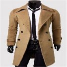 Double Breasted Coat 2015 Selling Fall Winter fashion Lapel Men Long trench Jacket Slim Double Breas