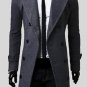 Double Breasted Coat 2015 Selling Fall Winter fashion Lapel Men Long trench Jacket Slim Double Breas
