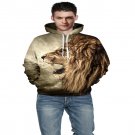 2015 Hot New Domineering Lion Body Of Sweethearts outfit Couples Printing Long Sleeve Hoodies Person