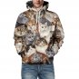 Tiger 3D Digital Printing Coat  Long Sleeve Popular Leisure Sweethearts Outfit  European Style Tiger