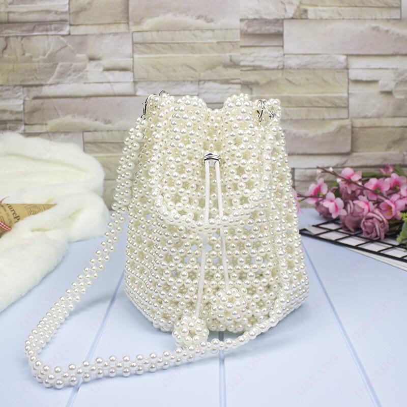 Lady Banquet Bag | Handmade Ladies Evening Bag | Lady Dinner Shoulder Bag | Handmade Women Pearl Bag