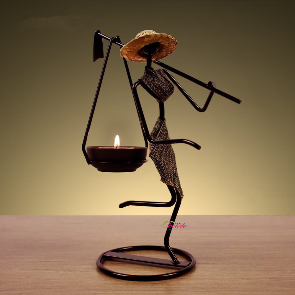 Candle Holder Set | Iron Candle Holder | Unique Candle Holders | Discount Candle Holders