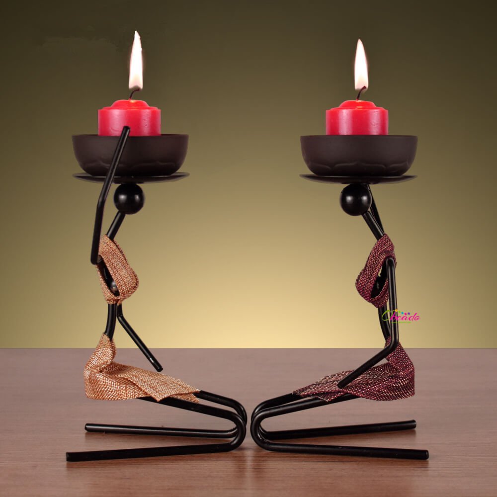 Iron Candle Stand | Black Candle Stand Online | Metal Candle Light Stand | Iron Candle Holder Stand