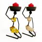 Iron Candle Stand | Black Candle Stand Online | Metal Candle Light Stand | Iron Candle Holder Stand