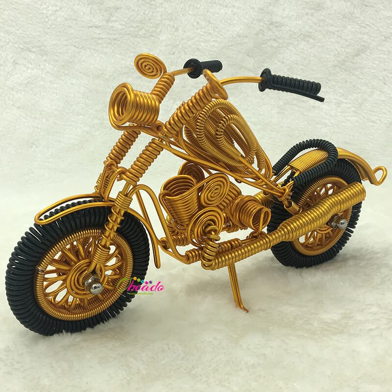 Wire New Harley A | Metal Motorcycle Figurines | Wire Motorcycle Models | Crafts Made with Wire