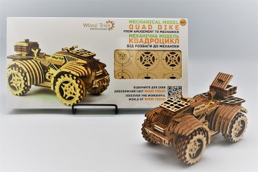 QUAD BIKE - WOODTRICK 3D Mechanical Wooden Model to build