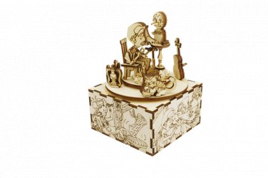 Once Upon a Time - PINOCCHIO 3D Mechanical Wooden Model & Chiming Box