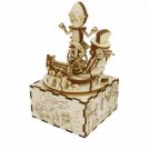 Mangiafuoco's Theatre PINOCCHIO 3D Mechanical Wooden Model and Chiming Box