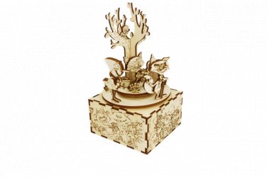 The Money Tree - PINOCCHIO 3D Mechanical Wooden Model and Chiming Box