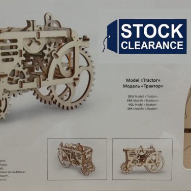 TRACTOR -  3D Mechanical Wooden model & puzzle