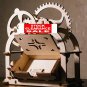 BUSINESS CARD Holder ETUI - 3D Mechanical Wooden model & puzzle