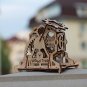 WHEEL of FORTUNE WOODTRICK 3D Mechanical Wooden Model self assembly