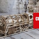 460 Locomotive - 3D Mechanical wooden model