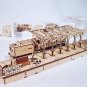 460 Locomotive platform - 3D Mechanical wooden model