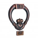 ""Darah"" Decorative Brass Door Knocker - Antique Copper