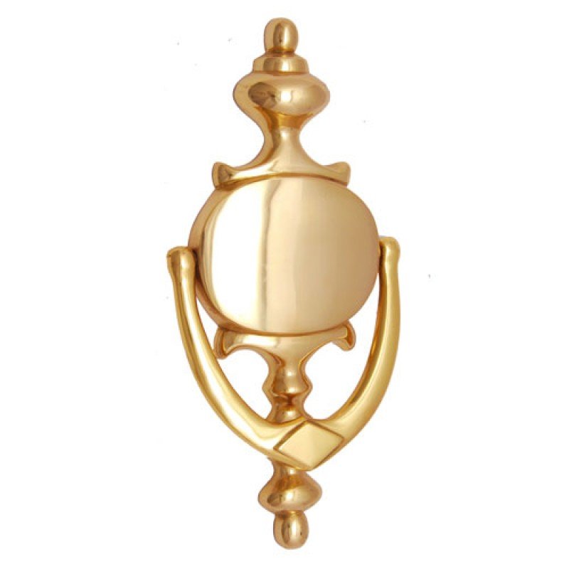 ""Derbe"" Brass Door Knocker - Polish Lacquered