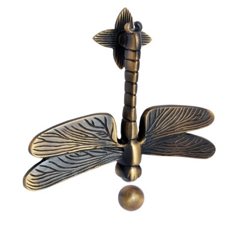 ""Dragon Fly"" Antique Brass Door Knocker - Antique Brass
