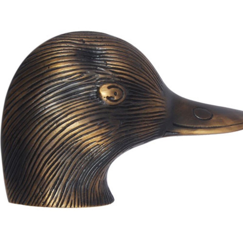 ""Duck"" Antique Brass Door Knocker - Antique Brass