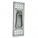 ""Joppa"" Decorative Brass Door Knocker - Satin Nickel