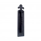 ""Abishalom"" Black Antique Iron Door Knocker -  Black Powdercoated