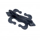 ""Chephirah"" Black Antique Iron Door Knocker - Black Powdercoated