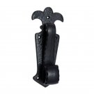 ""Leummim"" Black Antique Iron Door Knocker -  Black Powdercoated