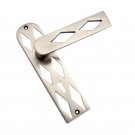 ""Zaavan"" Decoarative Brass Door Handle with Plate - Antique Brushed Nickel
