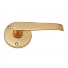 ""Amon"" Brass Handle with Rose -  Polish Lacquered
