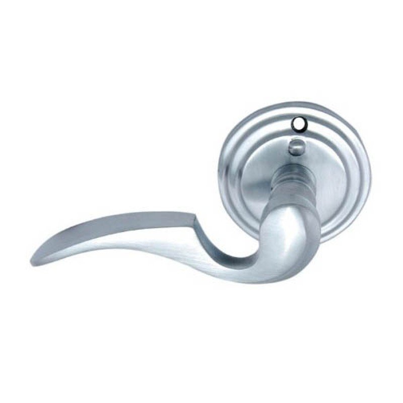 ""Genesis"" Brass Handle with Rose - Matt Chrome