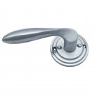 ""Leviticus"" Brass Handle with Rose - Matt Chrome