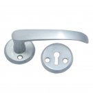 ""Malachi"" Brass Handle with Rose - Matt Chrome