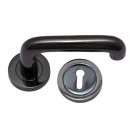 ""Micah"" Brass Handle with Rose - Black Nickel
