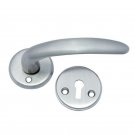 ""Proverbs"" Brass Handle with Rose - Matt Chrome