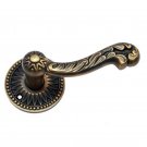 ""Exodus"" Antique Brass Handle with Rose - Antique Brass