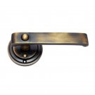 ""Joshua"" Decorative Brass Handle with Rose -  Antique Brass