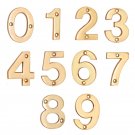 2"" Broad Brass Numerals (0-9) - Polish Lacquered