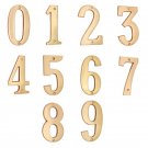 5"" Brass Numerals (0-9) -  Polish Lacquered