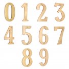 6"" Brass Numerals (0-9) - Polish Lacquered