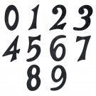 6"" Iron Numerals (0-9) Heavy Duty  - Black Powder Coated