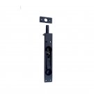 6"" ""Chelub"" Black Antique Iron Flush Bolt - Black Powdercoated